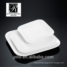 P&T chaozhou porcelain factory, ocean line square plates, fashion elegance